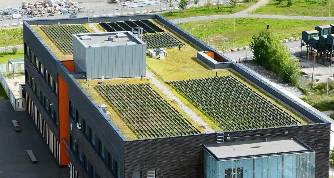 dikey gunes panelleri ve yesil cati bir arada GKUNjRf9