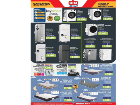 Evinizi yenilemenin tam zamanı: 25 Şubat 2026 Çarşamba BİM’e Beyaz Eşya geliyor